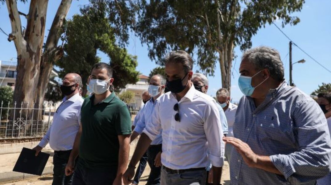 Στην Εύβοια ο Κυριάκος Μητσοτάκης 