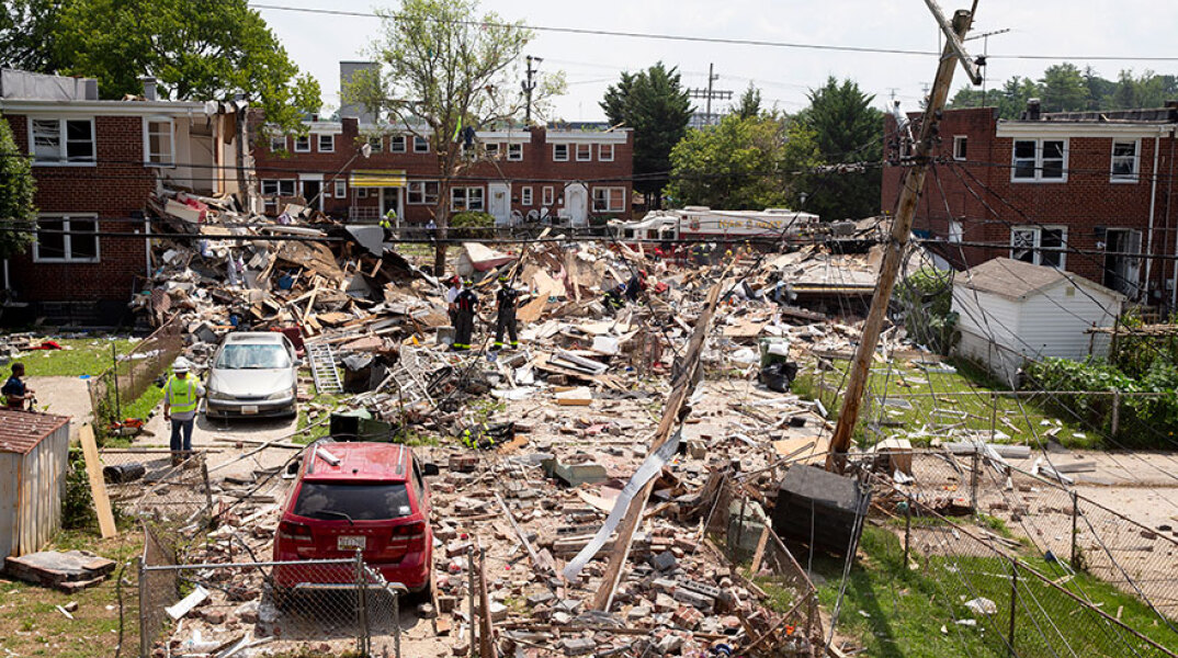 Ένας νεκρός και τρεις σοβαρά τραυματίες από τη φονική έκρηξη στη Βαλτιμόρη των ΗΠΑ