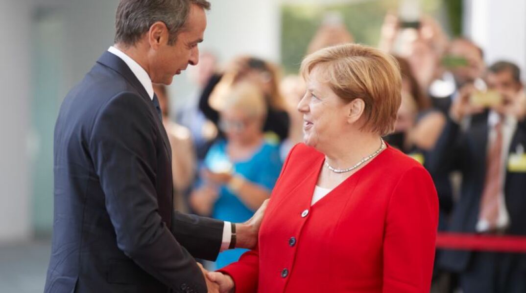 Κυριάκος Μητσοτάκης και Άνγκελα Μέρκελ 