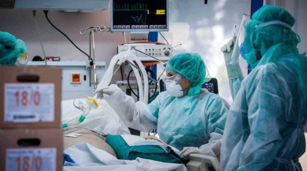 Μονάδα Εντατικής Θεραπείας (MΕΘ) σε ελληνικό νοσοκομείο