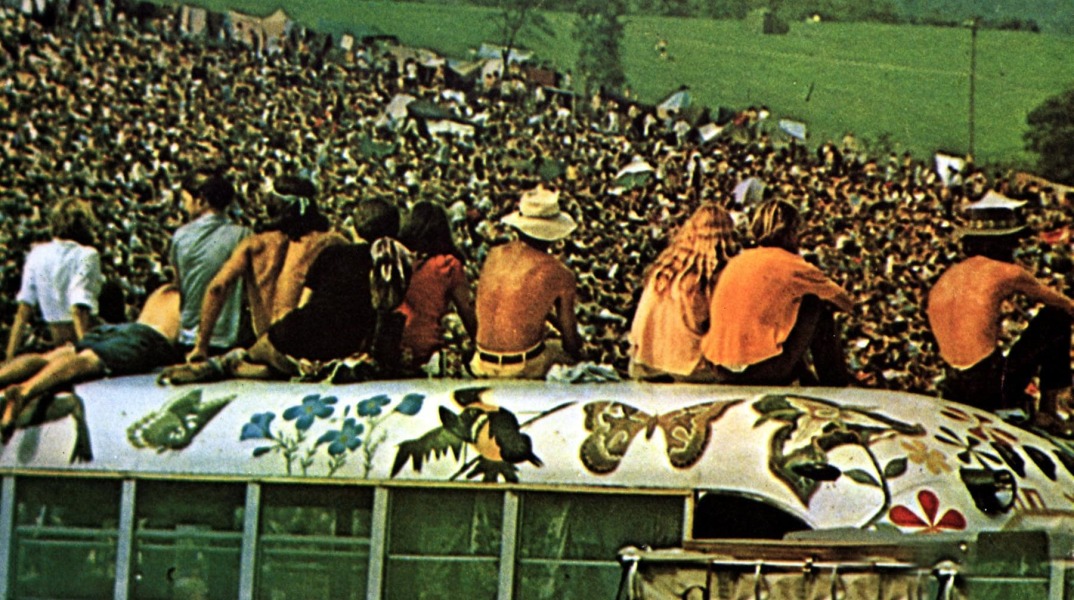 Στιγμιότυπο από το φεστιβάλ του Woodstock το 1969