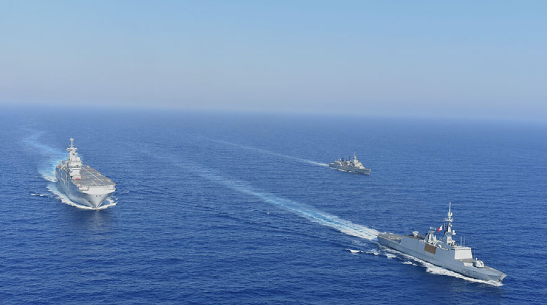 Κοινές ναυτικές στρατιωτικές ασκήσεις Ελλάδας - Γαλλίας στην Ανατολική Μεσόγειο