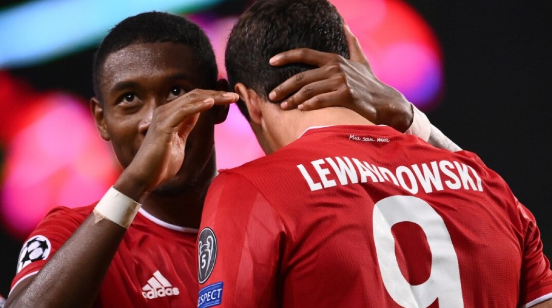 Πανηγυρισμοί των παικτών της Μπάγερν Μονάχου μετά την κατάκτηση του Τσάμπιονς Λιγκ