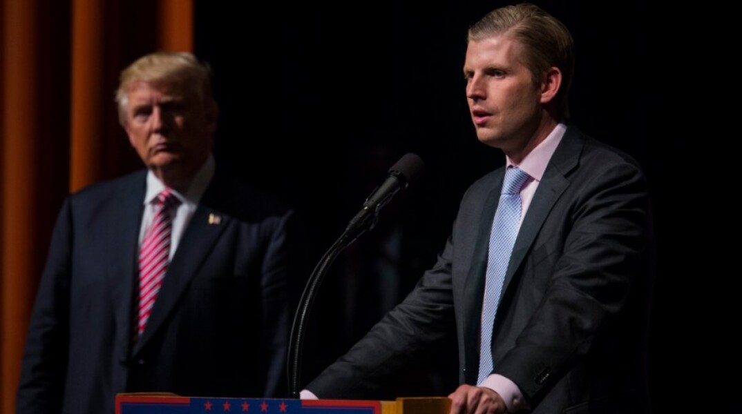 Ο Έρικ Τραμπ με τον πατέρα του, Ντόναλντ Τραμπ