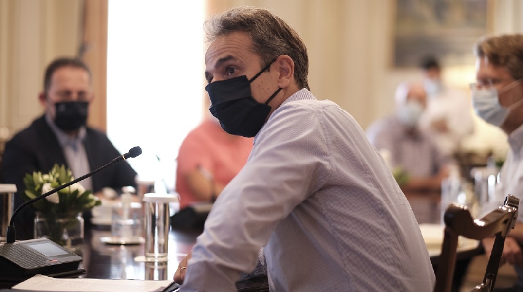 Κυριάκος Μητσοτάκης στο Μέγαρο Μαξίμου