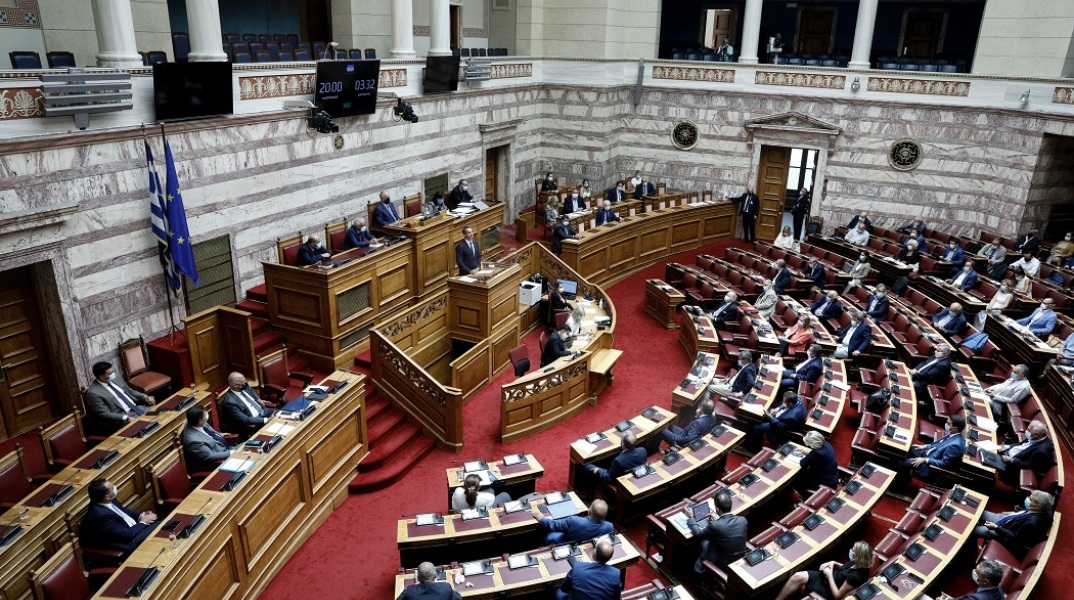 Η Βουλή κατά τη διάρκεια συνεδρίασης