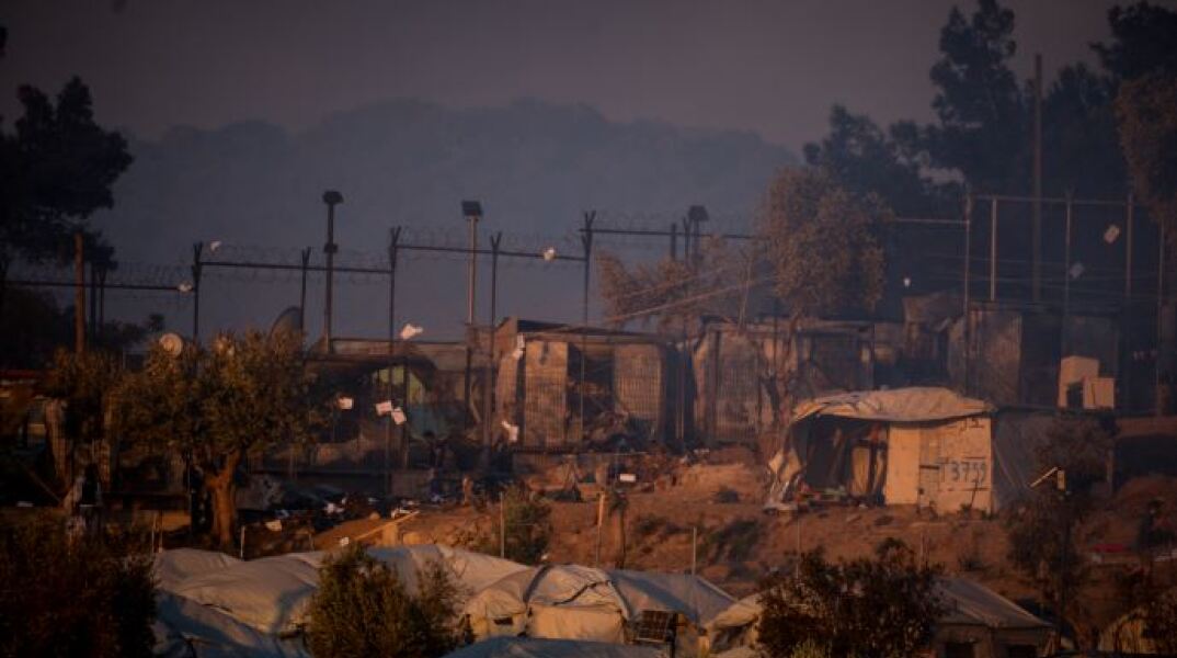 Φωτιά στη Μόρια 