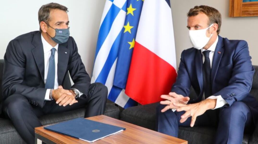 Kυριάκος Μητσοτάκης - Εμανουέλ Μακρόν 