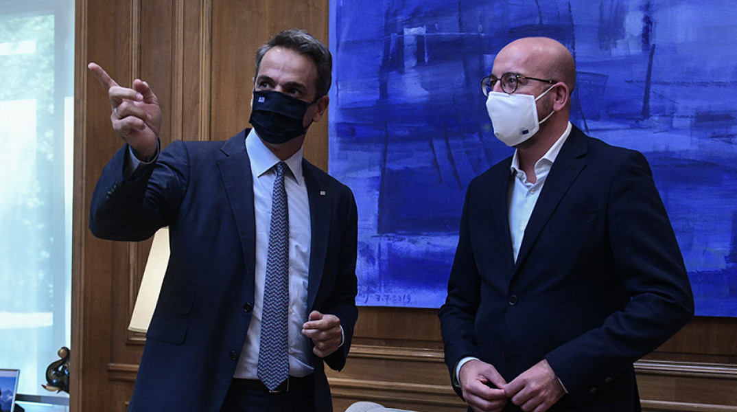 ΣΥΝΑΝΤΗΣΗ ΤΟΥ ΠΡΩΘΥΠΟΥΡΓΟΥ ΚΥΡ. ΜΗΤΣΟΤΑΚΗ ΜΕ ΤΟΝ ΠΡΟΕΔΡΟ ΤΟΥ ΕΥΡΩΠΑΪΚΟΥ ΣΥΜΒΟΥΛΙΟΥ CH. MICHEL 