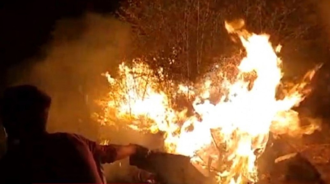 Φωτιά στη Μόρια 