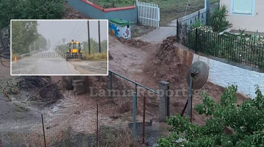 Πλημμύρες στη Φθιώτιδα από την κακοκαιρία «Ιανός»: Εγκλωβίστηκαν ηλικιωμένοι στα σπίτια τους