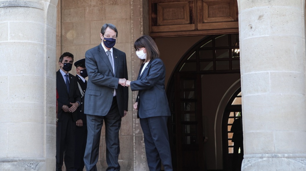 Η Κατερίνα Σακελλαροπούλου και ο Νίκος Αναστασιάδης 