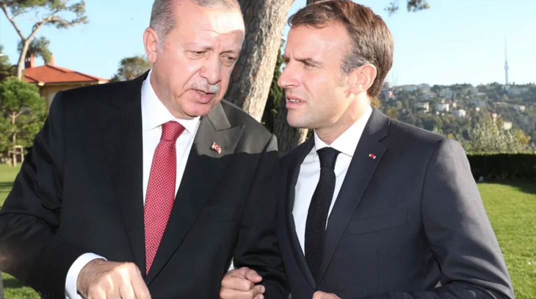 Ρετζέπ Ταγίπ Ερντογάν και Εμανουέλ Μακρόν