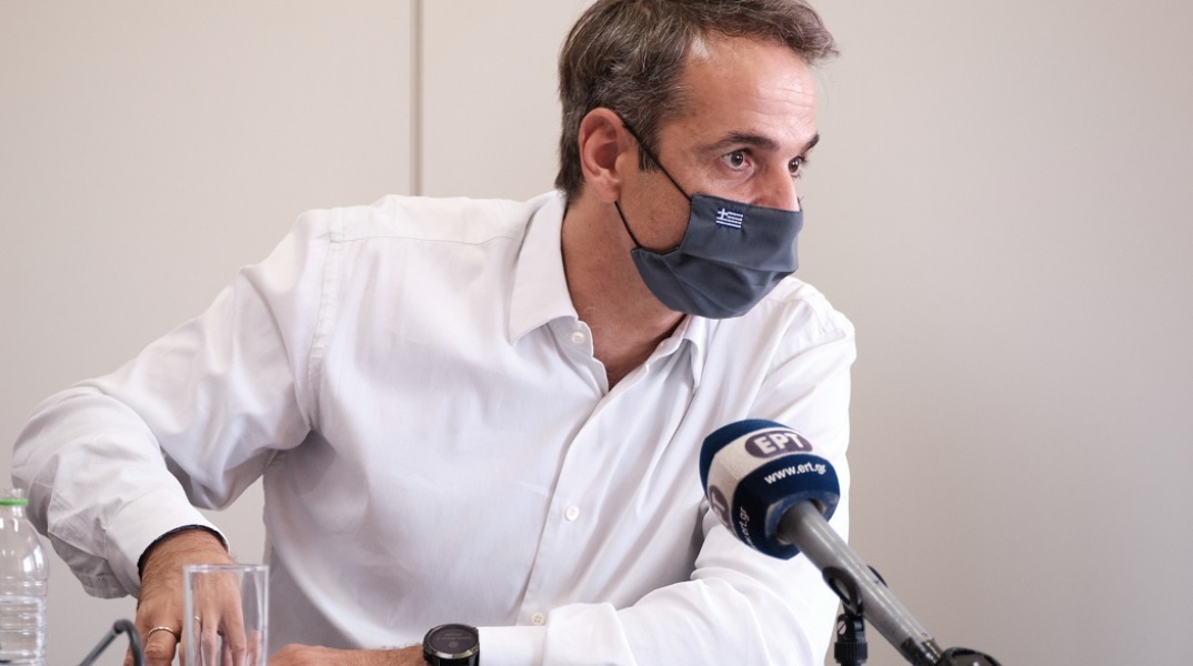 Ο Κυριάκος Μητσοτάκης στην Καρδίτσα