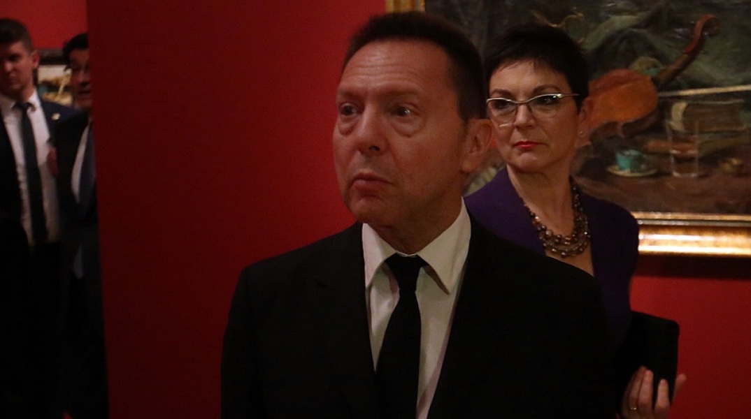 Γιάννης Στουρνάρας και η σύζυγός του Λίνα Νικολοπούλου 