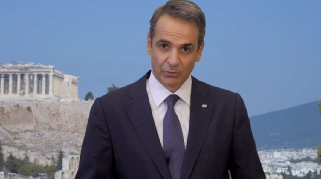 Ο πρωθυπουργός Κυριάκος Μητσοτάκης απευθύνει μαγνητοσκοπημένη ομιλία στην 75η Σύνοδο του ΟΗΕ