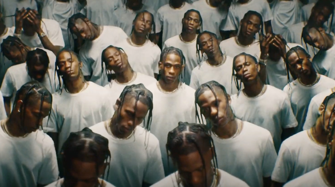 Στιγμιότυπο από το νέο βιντεοκλίπ του Travis Scott