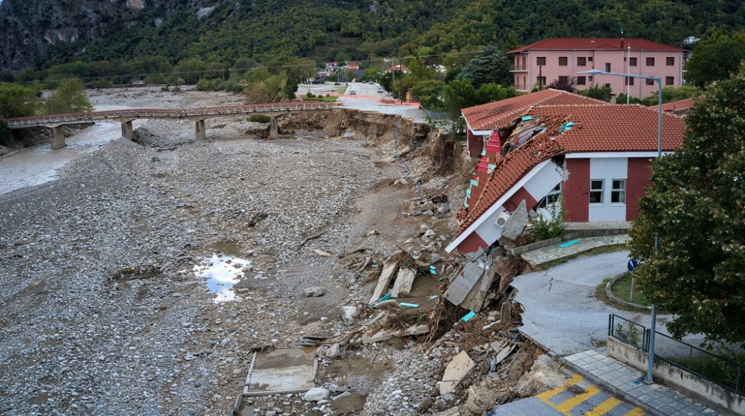Καταστροφές από την κακοκαιρία Ιανός στην Θεσσαλία 