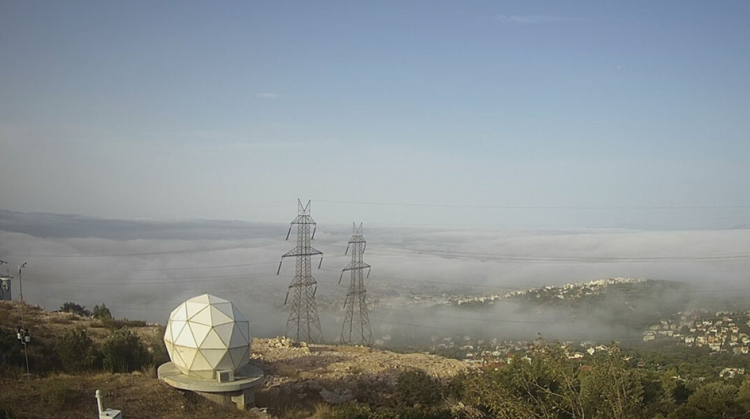 Ομίχλη στην Αττική - Εικόνα από το πρωί της Δευτέρας 5 Οκτωβρίου 2020