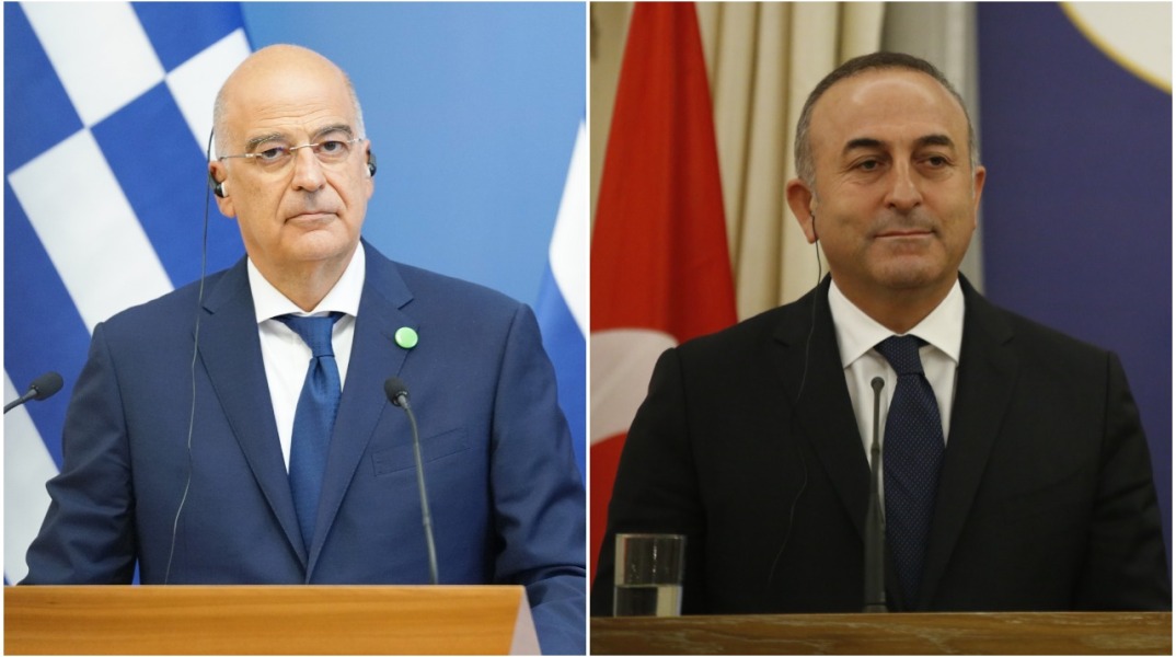 Ο Νίκος Δένδιας και ο Μεβλούτ Τσαβούσογλου