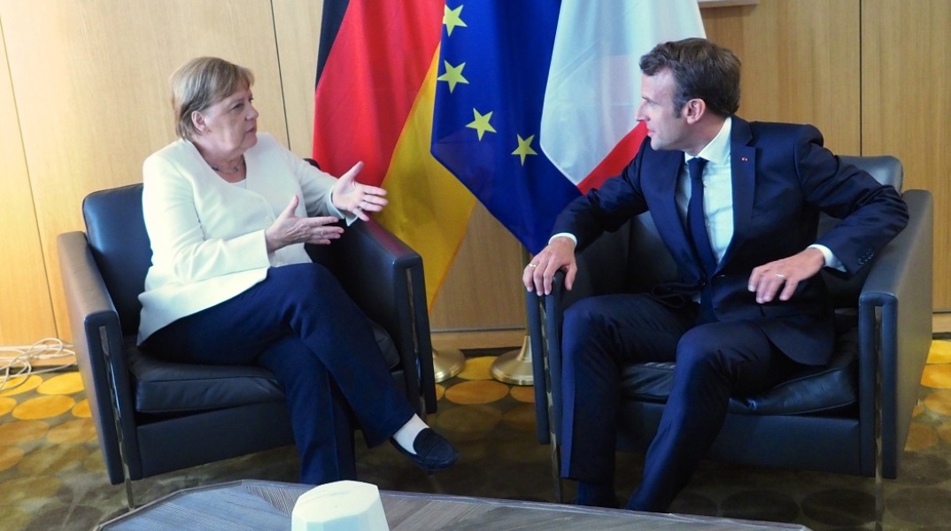 Η Άνγκελα Μέρκελ και ο Εμανουέλ Μακρόν