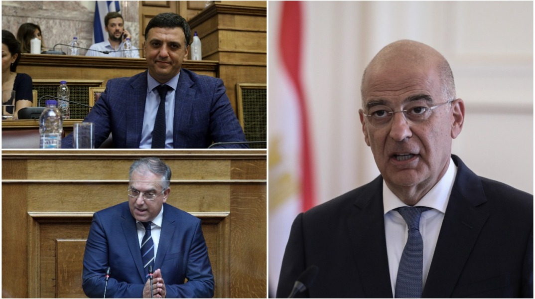 Ο Νίκος Δένδιας, ο Βασίλης Κικίλιας και ο Τάκης Θεοδωρικάκος