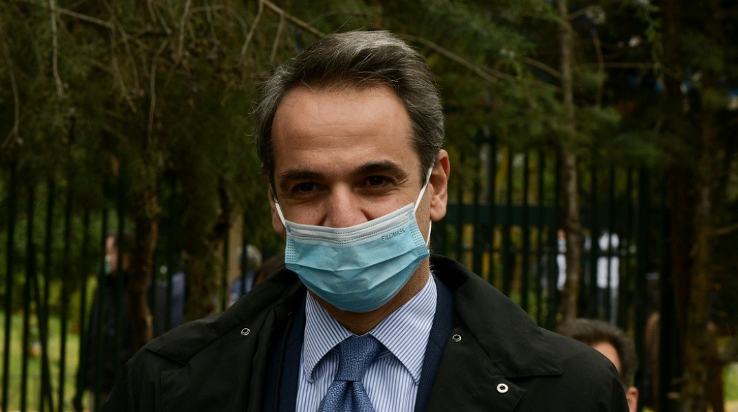 Ο Κυριάκος Μητσοτάκης στο νοσοκομείο «Σωτηρία»