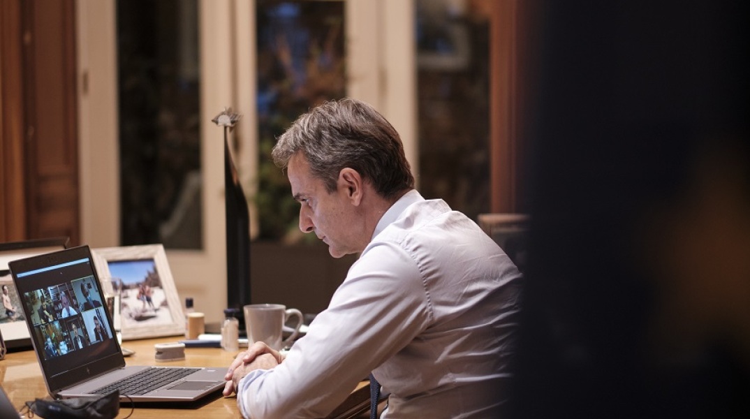 Τηλεδιάσκεψη του πρωθυπουργού, Κυριάκου Μητσοτάκη