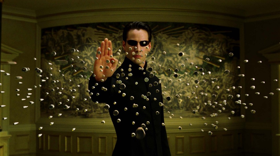 Ο Κιάνου Ριβς ως Νίο στην ταινία The Matrix