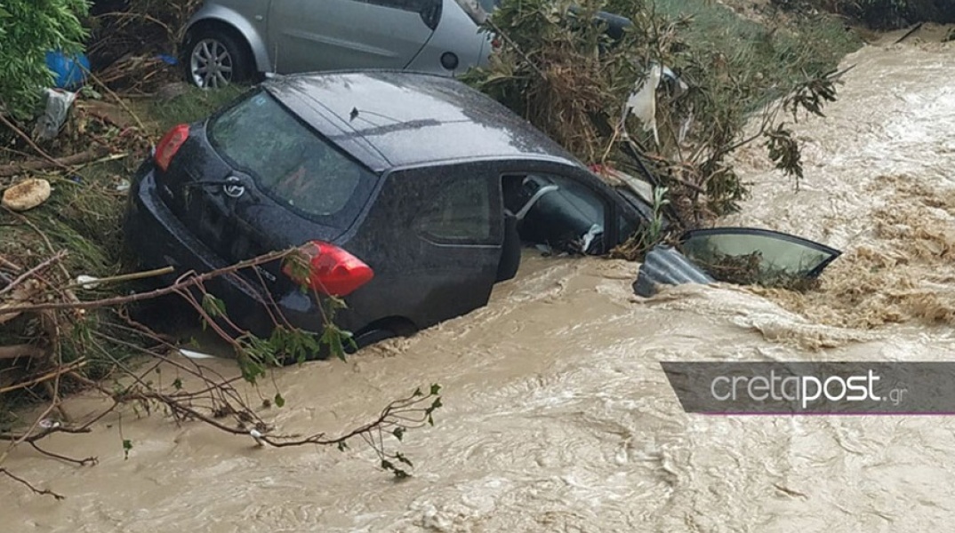 Σφοδρή κακοκαιρία στην Κρήτη