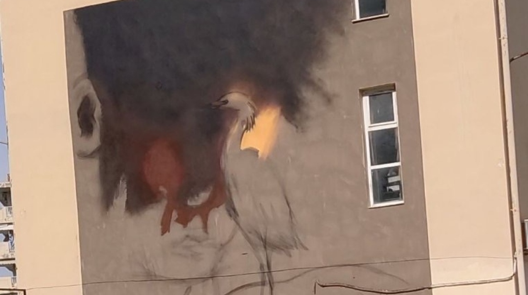 Τοιχογραφία του καλλιτέχνη Cheone στο 7ο Λύκειο Καλαμαριάς