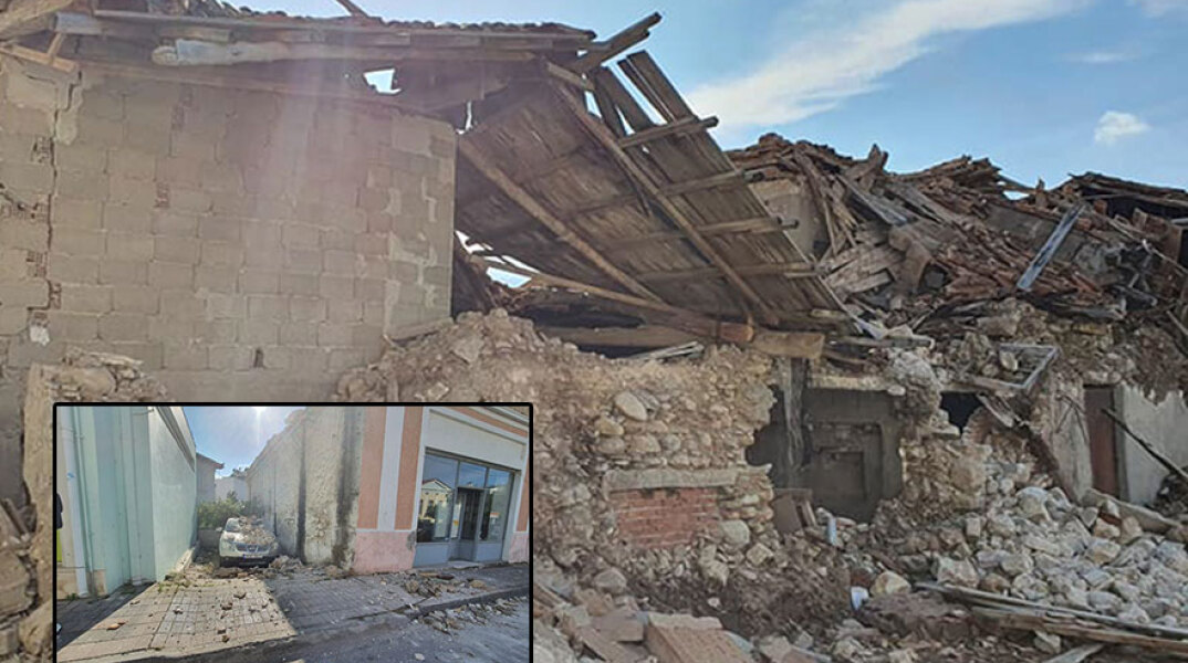 Σεισμός στη Σάμο: Κτίρια κατέρρευσαν στο Καρλόβασι