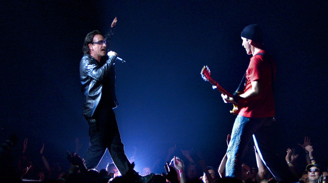 Στιγμιότυπο από συναυλία των U2
