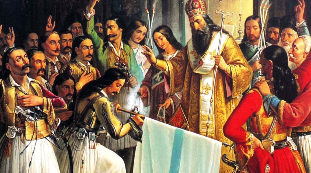 ΝΑΥΠΛΙΟ - ΠΙΝΑΚΑΣ ΖΩΓΡΑΦΙΚΗΣ ΤΟΥ ΘΕΟΔΩΡΟΥ ΒΡΥΖΑΚΗ ΜΕ ΘΕΜΑ ΤΗΝ ΕΝΑΡΞΗ ΤΗΣ ΕΠΑΝΑΣΤΑΣΗΣ ΤΟΥ 1821