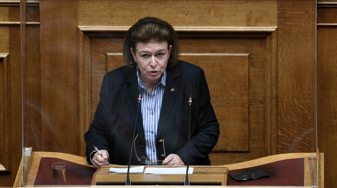 Η υπουργός Πολιτισμού, Λίνα Μενδώνη