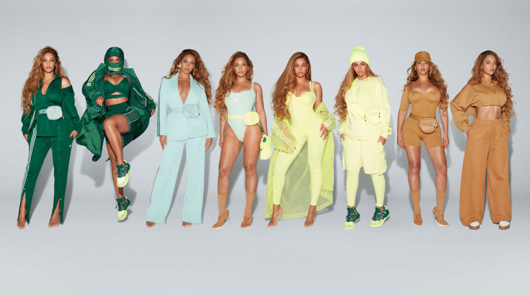 H Beyonce με διαφορετικές πόζες και ρούχα στην καμπάνια της νέας συλλογής αdidas x IVY PARK