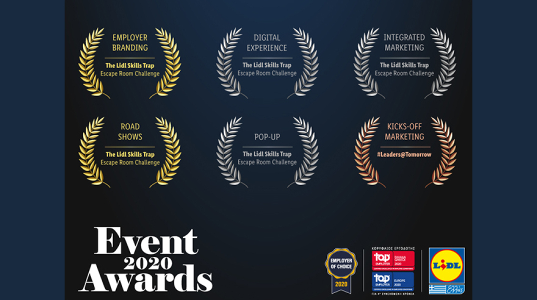 6 διακρίσεις για τη Lidl Ελλάς στα Event Awards 2020