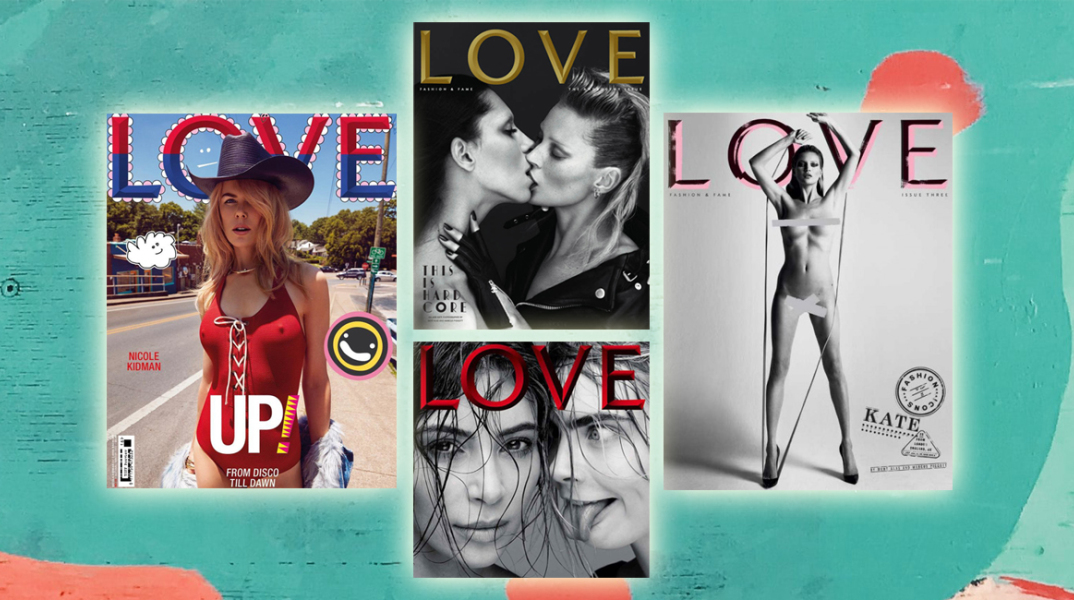 Εξώφυλλα του περιοδικού LOVE