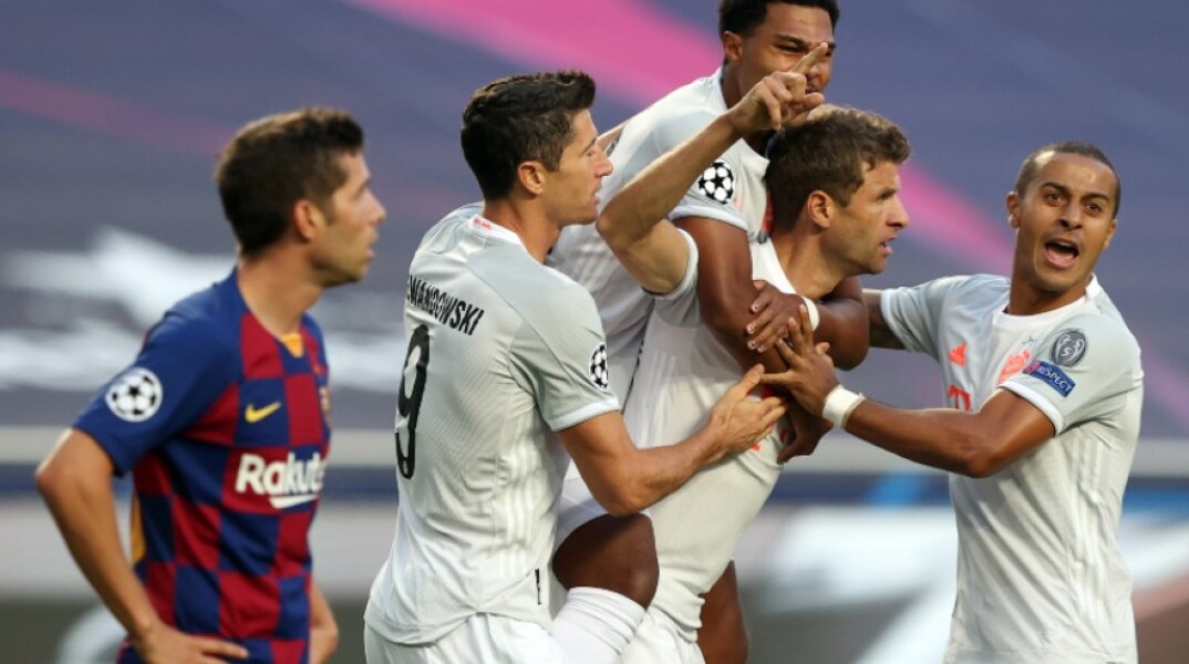 Η Μπάγερν Μονάχου στη συντριβή επί της Μπαρτσελόνα