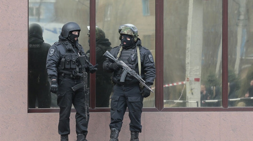 Ρώσοι αστυνομικοί στην πρωτεύουσα Μόσχα