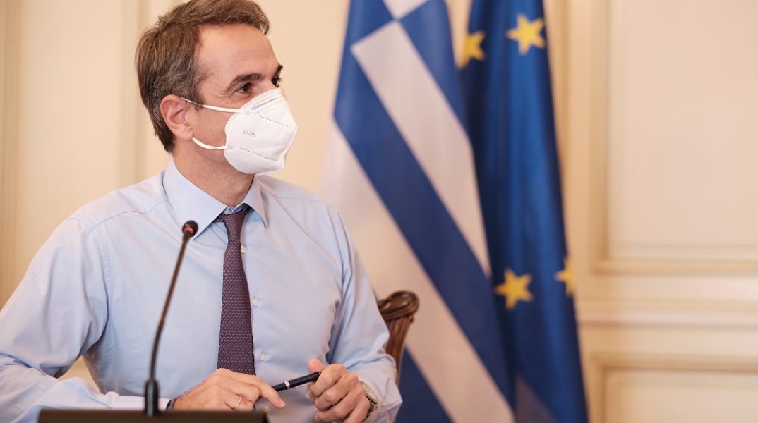 Ο πρωθυπουργός Κυριάκος Μητσοτάκης στη συνεδρίαση της Κ.Ο. της ΝΔ