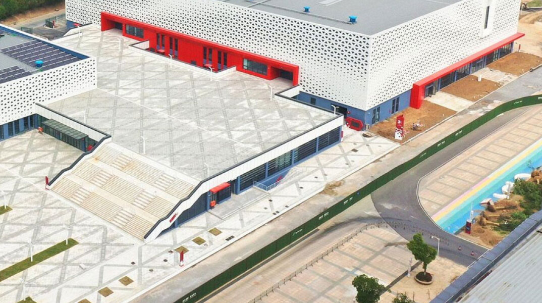 Γηπεδικές εγκαταστάσεις για το Παγκόσμιο Πρωτάθλημα Κλειστού Στίβου στην πόλη Ναντζίνγκ