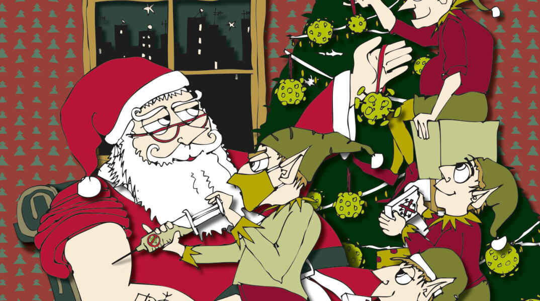 Χριστουγεννιάτικη εικονογράφηση από τον Φίλιππο Φωτιάδη
