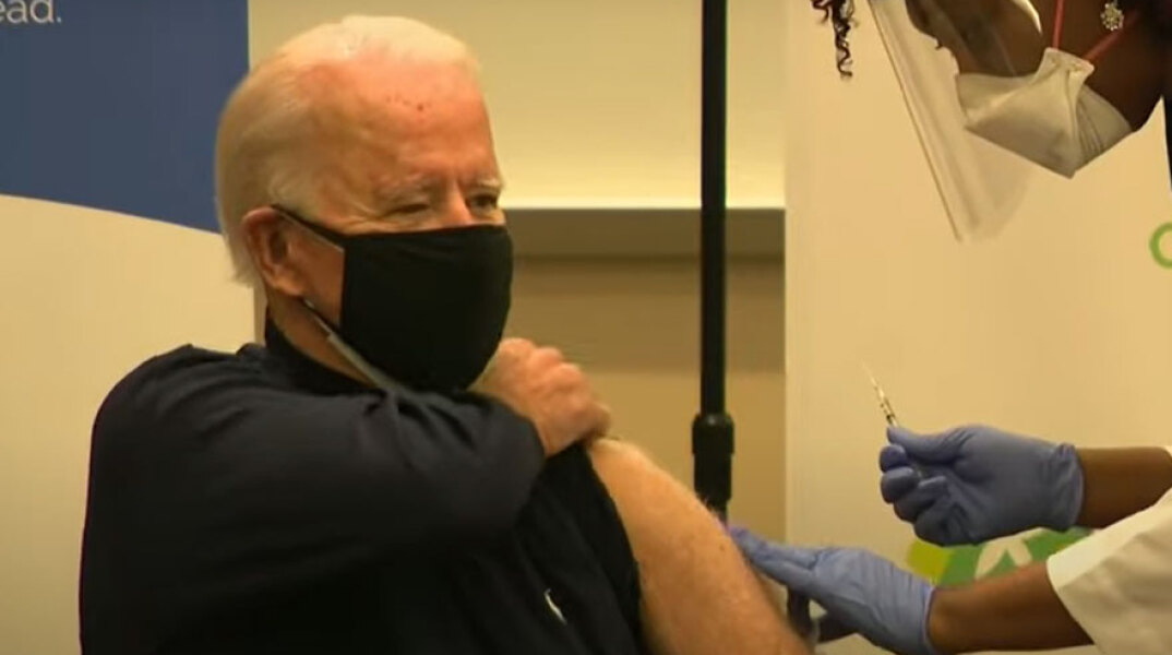 Ο Τζο Μπάιντεν ετοιμάζεται να κάνει το εμβόλιο της Pfizer για τον κορωνοϊό