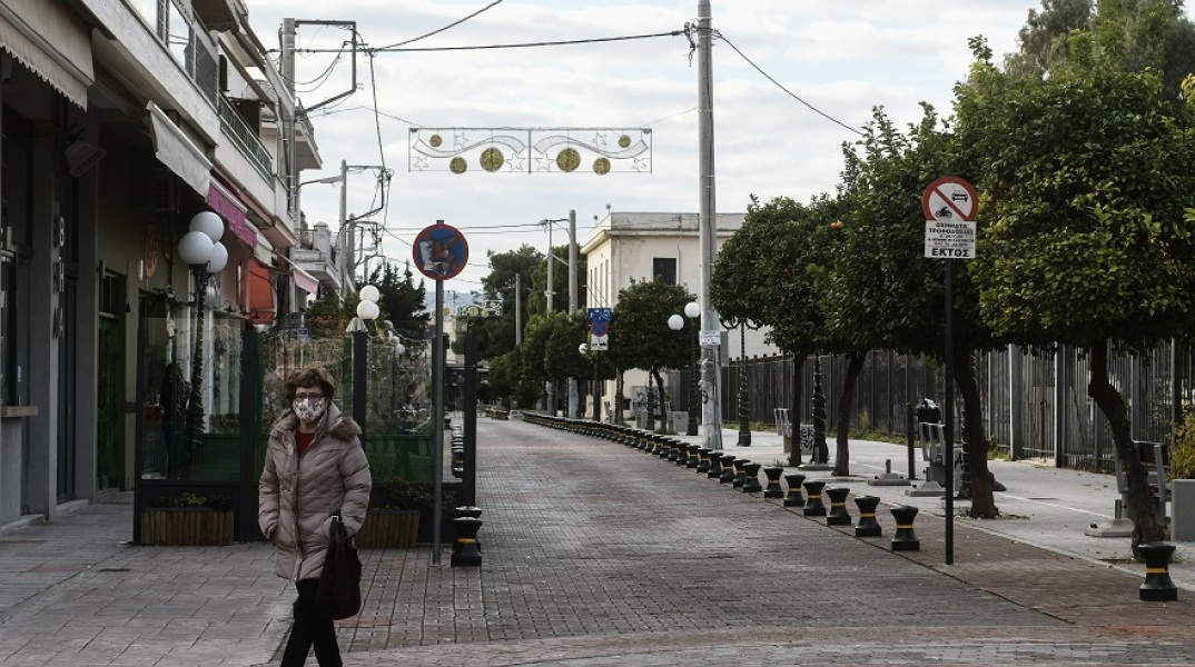 Στιγμιότυπο από το lockdown στην Ελευσίνα