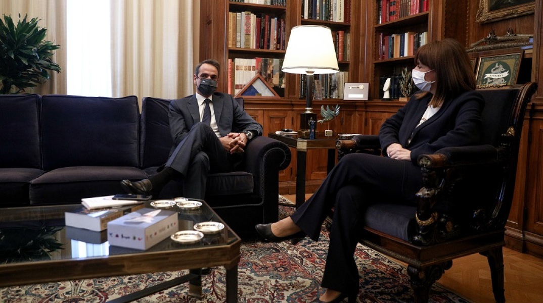 Κυριάκος Μητσοτάκης - Κατερίνα Σακελλαροπούλου