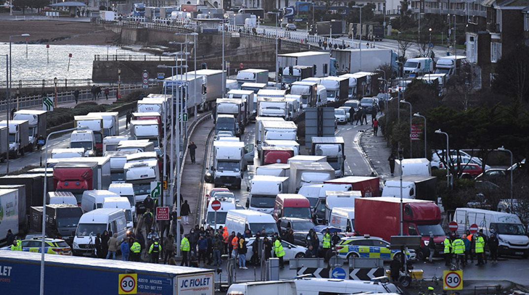 Γαλλοβρετανικά σύνορα - Φορτηγά