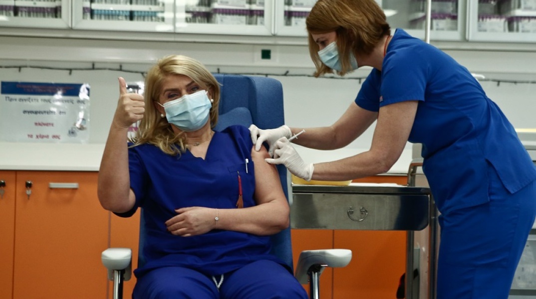 Εμβολιασμός της Ευσταθίας Καμπισιούλη