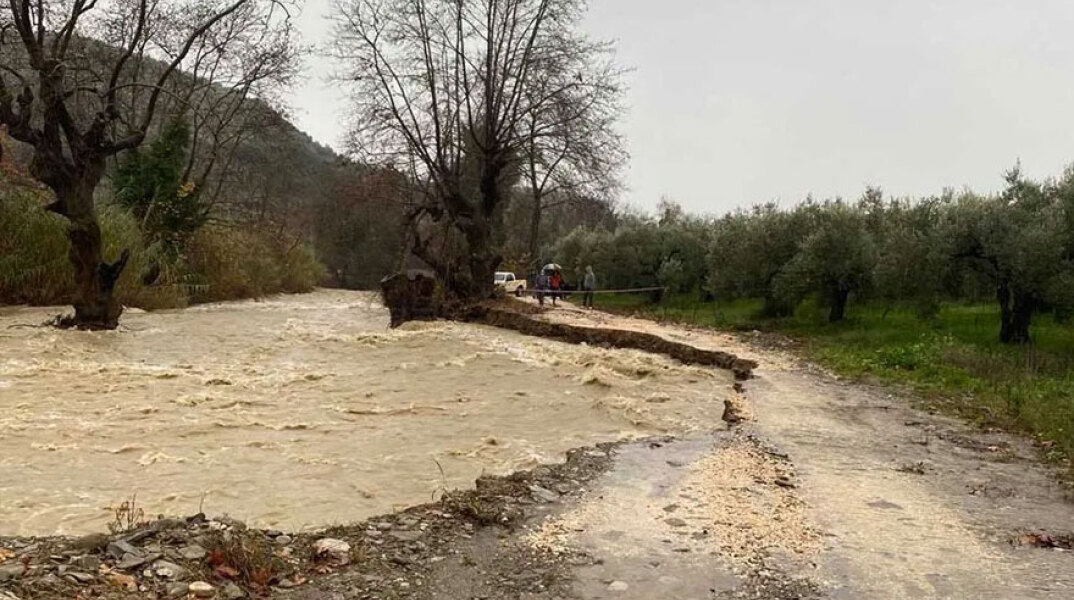 Κακοκαιρία στην Άρτα: Πλημμύρες και κατολισθήσεις στον Δήμο Νικολάου Σκουφά