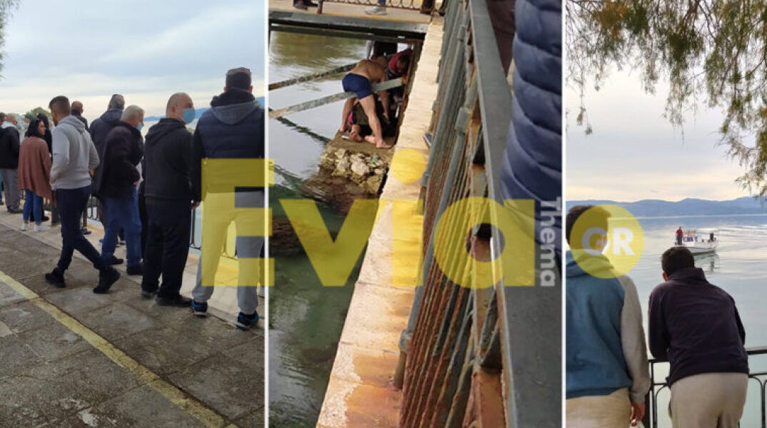 Φωτογραφία από το σημείο όπου βούτηξε ο νεαρός